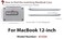 UESWILL Smooth Soft Touch Matte Hard Shell Case Cover Compatible with MacBook 12 inch with Retina Display Model A1534 Microfibre Cleaning Cloth Gray
