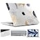 TWOLSKOO Compatible with MacBook Pro 16 inch Case M4 A3403 A3186 M3 A2991 M2 A2780 M1 A2485 20242021 ProMax Chip Plastic Hard Shell Keyboard Cover Trackpad Film Florals X450