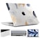 TWOLSKOO Compatible with MacBook Pro 16 inch Case M4 A3403 A3186 M3 A2991 M2 A2780 M1 A2485 20242021 ProMax Chip Plastic Hard Shell Keyboard Cover Trackpad Film Florals X450