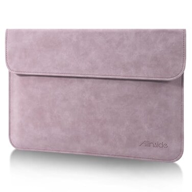 Allinside 13 Inch Laptop Sleeve Case for MacBook Neo A3404 A18 ProMacBook Air 13 20182026MacBook Pro 13 20162022 Waterproof Matte PU Leather Horizontal Envelope Protective Case Cover Purple