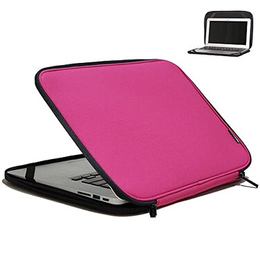 INNTZONE Inntzone Laptop Sleeve 173 Inch Foldable Slim Case Lightweight Bag Notebook Computer Carrying Flip Cover Pink