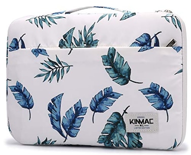Kinmac 360 Heavy Duty Protective Laptop Computer Sleeve case Bag Cover with Handle for MacBook Pro 14 inch14 inch144 inch HP Lenovo Dell ASUS Acer Laptop Banana Leaf