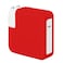 LCMOCICO 30W 35W Charger Protective Sleeve Case for MacBook Air 15 13 inch M2 A2941 2023 A2681 2022 2020 M1 A2337 A2179 Soft Silicone Power Adapter Cover for mac 13 inch Air A1932 2019 2018 Red