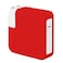 LCMOCICO 30W 35W Charger Protective Sleeve Case for MacBook Air 15 13 inch M2 A2941 2023 A2681 2022 2020 M1 A2337 A2179 Soft Silicone Power Adapter Cover for mac 13 inch Air A1932 2019 2018 Red