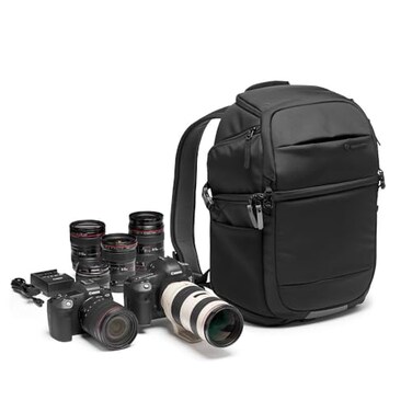 Manfrotto Advanced Fast III Professional Camera Backpack for ReflexMirrorless with Lenses and Laptop with Interchangeable Padded Dividers Side Access Tripod Mount