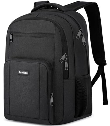 Kuosdaz Black Backpack for Men School Backpack for Teens Boys High School Bookbag