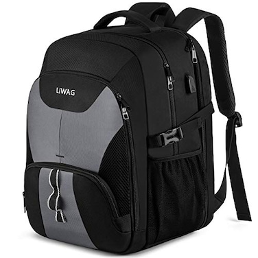 LIWAG Extra Large Backpack for Men 50L17inch Travel Backpack with USB Charging PortTSA Big Business Anti Theft Durable Laptops BackpackWater Resistant College Padded Computer Bag Gifts for Men WomenGr