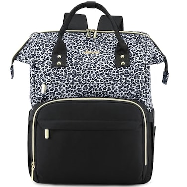 LOVEVOOK College Laptop Backpack 156 Inch Travel Backpack for College Waterproof Work Backpack Woman for Teacher Nurse Antitheft Travel Back Pack Gifts for Women Grey Leopard