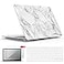 IBENZER Compatible with Old Version MacBook Air 13 Inch Case 20172010 Release Models A1466A1369 Plastic Hard Shell Case with Keyboard Screen Cover for Mac Air 13 White Marble A1301WHMB2