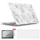 IBENZER Compatible with Old Version MacBook Air 13 Inch Case 20172010 Release Models A1466A1369 Plastic Hard Shell Case with Keyboard Screen Cover for Mac Air 13 White Marble A1301WHMB2