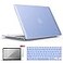 IBENZER Compatible with MacBook Air 11 Inch Case Model A1370 A1465 Soft Touch Plastic Hard Shell Case Bundle with Keyboard Cover Screen Protector for Mac Air 11 Serenity Blue A11SRL2
