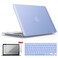 IBENZER Compatible with MacBook Air 11 Inch Case Model A1370 A1465 Soft Touch Plastic Hard Shell Case Bundle with Keyboard Cover Screen Protector for Mac Air 11 Serenity Blue A11SRL2