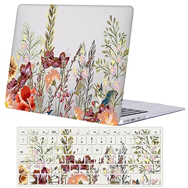 Bandless Case Compatible with MacBook Retina 12 InchModel A1534 Release 2017 2016 2015Plastic Hard Shell Protective Cover Keyboard Skin for MacBook 12 Inch with Retina Display Flower