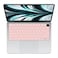 GABraden Compatible with MacBook Air 136 inch Case 20222025 Release M4 A3240 M3 A3113 M2 A2681Sturdy Protective Laptop Hard Shell Keyboard Cover for MacBook Air 13 inch CasePink Marble