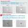 IBENZER Compatible with MacBook Pro 13 Inch Case 2015 2014 2013 end 2012 A1502 A1425 Hard Shell Case with Keyboard Cover for Old Version Apple Mac Pro Retina 13 Clear R13CL1