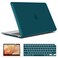 IBENZER Compatible with New MacBook Air 13 inch case 2022 2021 2020 M1 A2337 A2179 A1932 Hard Shell CaseKeyboard CoverScreen Film for Mac Air 13 with Touch ID 20182022 Quezhal Green AT13QUGN2