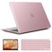 IBENZER Compatible with New MacBook Air 13 inch case 2022 2021 2020 M1 A2337 A2179 A1932 Hard Shell CaseKeyboard CoverScreen Film for Mac Air 13 with Touch ID 20182022 Rose Gold AT13MPK2