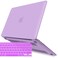 IBENZER Compatible with New MacBook Air 13 inch Case 2022 2021 2020 M1 A2337 A2179 A1932 Plastic Hard Shell Case with Keyboard Cover for Mac Retina Display with Touch ID Purple MMAT13PU1