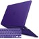 IBENZER Compatible with New MacBook Air 13 inch Case 2022 2021 2020 M1 A2337 A2179 A1932 Plastic Hard Shell Case with Keyboard Cover for Mac Retina Display with Touch ID Ultra Purple MMAT13UAPU1