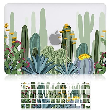 iDonzon Case for MacBook Pro 15 inch A1398 20122015 Release 3D Effect Matte Clear See Through Hard Cover Compatible Mac Pro 154 inch with Retina Display NO CDROM Drive Cactus