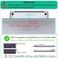 LanBaiLan Compatible for MacBook Pro 13 inch with Touch Bar 2022 2020 2019 2018 2017 2016 Release M1 M2 Chip A2338 A2289 A2251 A2159 A1989 A1706 A1708 Laptop Case Keyboard Cover Wave Colorful