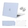 MOSISO Compatible with MacBook Air 13 inch Case M5 2026 M4 2025 M3 M2 20242022 A3449 A3240 A3113 A2681 Hard ShellKeyboard CoverScreen FilmType C for MacBook Air 136 inch Case Pastel Blue