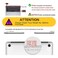 QCzyc Compatible with MacBook Pro 13 Inch Case M2M1 2025 20222017 A2338 A2289 A2251 A2159 A1989 A1706 A1708 Plastic Hard Shell CaseKeyboard CoverMac OS Keyboard Sticker Sea Wave