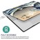 QCzyc Compatible with MacBook Pro 13 Inch Case M2M1 2025 20222017 A2338 A2289 A2251 A2159 A1989 A1706 A1708 Plastic Hard Shell CaseKeyboard CoverMac OS Keyboard Sticker Sea Wave