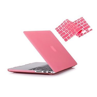 RUBAN Case Compatible with MacBook Pro 13 inch 2015 2014 2013 2012 A1502 A1425 Models Plastic Hard Shell Case Keyboard Cover for Old Version MacBook Pro Retina 13 Inch Pink