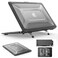SEYMAC stock Case for MacBook Air 15 inch ShockAbsorbing Protection with Folding Stand Mouse Pad Case for MacBook Air 15 inch Black