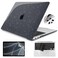 Teryeefi for MacBook Air 13 Inch Case 2021 2020 2019 2018 Release A2337 M1 A2179 A1932 Glitter Hard Shell Case Keyboard Cover Screen Protector for MacBook Air 13 with Touch IDSparkly Black