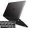 IBENZER Compatible with MacBook Pro 15 Inch Case 2019 2018 2017 2016 A1990 A1707 Plastic Hard Shell Case with Keyboard Cover for Mac Pro 15 Touch Bar Black T15BK1B