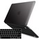 IBENZER Compatible with MacBook Pro 15 Inch Case 2019 2018 2017 2016 A1990 A1707 Plastic Hard Shell Case with Keyboard Cover for Mac Pro 15 Touch Bar Black T15BK1B
