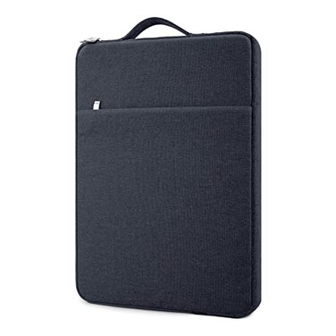 MicaYoung 14 Inch Laptop Sleeve Case WaterResistant Protecive Bag with Front Pocket Retractable Handle Notebook Carrying Case for 14 Inch Chromebook NotebookNavy Blue