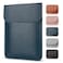 Allinside 1112 inch Laptop Sleeve Case Compatible with MacBook Air 11 20102015MacBook 12 20152017 Waterproof PU Leather Laptop Sleeve Bag Protective Vertical Case Cover Blue