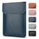 Allinside 1112 inch Laptop Sleeve Case Compatible with MacBook Air 11 20102015MacBook 12 20152017 Waterproof PU Leather Laptop Sleeve Bag Protective Vertical Case Cover Blue