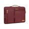 MOSISO 360 Protective Laptop Case 15 inch 15 inch Laptop Sleeve Compatible with MacBook Air M4 M3 M2 2025 2024 2023 Dell XPS Plus Side Open Carrying Case with 4 Zipper PocketsHandle Wine Red