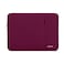 MOSISO Laptop Case 13 inch Laptop Sleeve Compatible with MacBook NeoAirPro 13 inch with A18M5M4M3M2M1 Chip 20262016 Polyester Vertical Computer Sleeve Bag with Pocket Wine Red