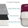 MOSISO Laptop Case 13 inch Laptop Sleeve Compatible with MacBook NeoAirPro 13 inch with A18M5M4M3M2M1 Chip 20262016 Polyester Vertical Computer Sleeve Bag with Pocket Wine Red