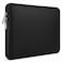 RAINYEAR make RAINYEAR 13 Inch Laptop Sleeve Soft PU Leather Case Water Resistant Padded Cover Bag Compatible with MacBook Neo A18 13 MacBook ProAir A3449 A2681 A3113 A3240 A2338 A2337 Black