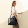 CLUCI Leather Briefcase for Women 156 Inch Laptop Business Vintage Slim Ladies Shoulder Bag