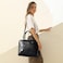 CLUCI Leather Briefcase for Women 156 Inch Laptop Business Vintage Slim Ladies Shoulder Bag