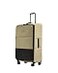 ANTLER Soft Stripe Large Luggage 31 Softside Suitcase Durable Lightweight Expandable 4 Spinner Wheels Adjustable Handle TSA Lock Sand Yellow