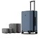 LEVEL8 Elegance Carryon Suitcase 20 Inch Carry on Luggage Hardside Large Suitcases with Wheels Tavel Bag with Tsa LockBlue Grey