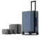 LEVEL8 Elegance Carryon Suitcase 20 Inch Carry on Luggage Hardside Large Suitcases with Wheels Tavel Bag with Tsa LockBlue Grey