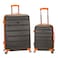 Rockland Melbourne Hardside Expandable Spinner Wheel Luggage Charcoal 2 Piece 2028