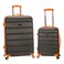 Rockland Melbourne Hardside Expandable Spinner Wheel Luggage Charcoal 2 Piece 2028