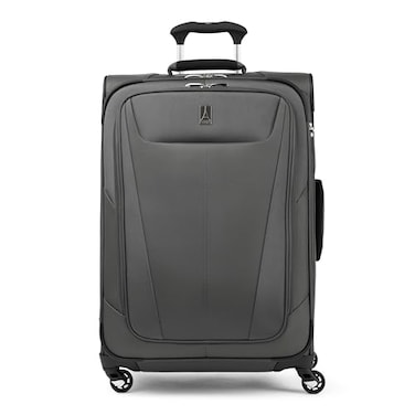 Travelpro Maxlite 5 Softside Expandable Luggage with 4 Spinner Wheels Lightweight Suitcase Men and Women Shadow Grey CheckedMedium 25Inch