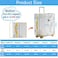 Sadnyy 3 Pieces Clear Luggage Cover PVC Suitcase Luggage Protector for 20 24 28 Luggage Waterproof CoverGray BorderLeft Opening Style