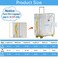 Sadnyy 3 Pieces Clear Luggage Cover PVC Suitcase Luggage Protector for 20 24 28 Luggage Waterproof CoverGray BorderLeft Opening Style